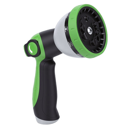 Garden Hose Nozzle with 10 Spray Patterns Ergonomic Leak Proof High Pressure Water Hose Sprayer for Watering Plants Washing Cars Pet Bathing