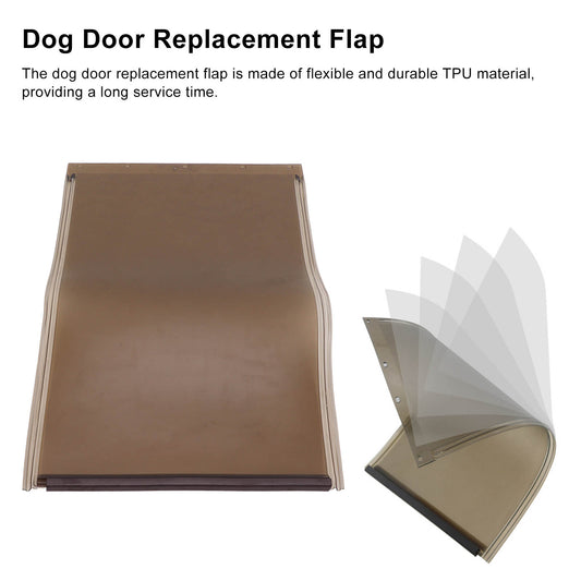 Flap Dog Door 10x16 Inch Replacement Flap Doggie Door Flap for Large Dog and Pets, Doggy Door for Door, Wall