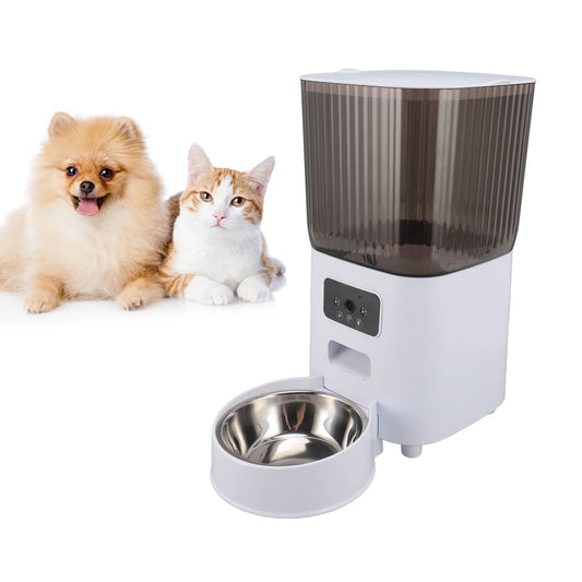 Dog Food Dispenser,5L Auto Pet Feeder Dual Power Supply Sealing Cat Feeder W/ App W/ Camera