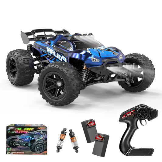 FAGINEY RC Car for Adults 60+KMH 1:14 Scale RC Truck 4WD 2 Batteries All Terrain High-Speed Remote Control Car