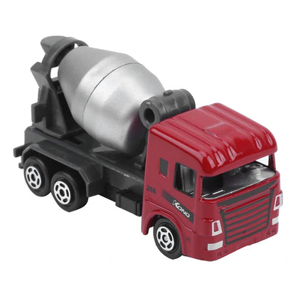 12 Pieces Alloy Small Construction Cars Vehicles, Die Cast Mini Construction Truck Toys Set, Excavators Mixer Truck Bulldozers Forklift Dump Truck Toys for Birthday Gifts