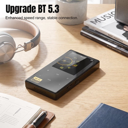 32GB MP3 Player with Bluetooth 5.0, Music Player with HiFi Sound for Sports Runners, 2.4" Screen MP3 Player Built in HD Speaker Voice Recorder FM Radio E-Book, Expanded Up to 128GB, Earphone Included