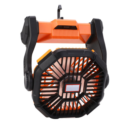 Camping Fans for Tent 8000mAh Portable Fan with LED Light & Hook USB Rechargeable Fan 4 Speeds for Outdoor Tent Travel Picnic Fishing Office Bedroom Desk Fan