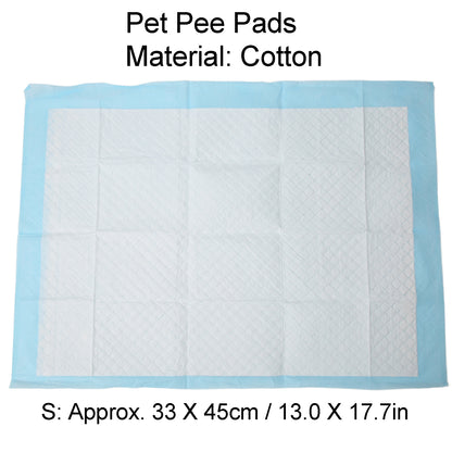Pet Pee Pads, Pet Diapers Anti Leakage For Dogs Cats Rabbits S: Approx. 33 X 45cm / 13.0 X 17.7in ( 20 Pcs)