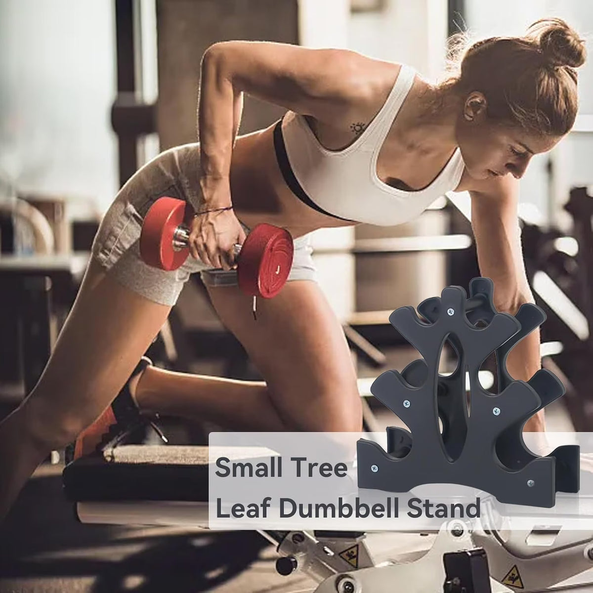 3 Tier Dumbbell Rack, Weight Rack For Home Gym, Dumbbell Stand for Free Weights