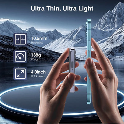 4 inch Mini Smartphone 3G Unlocked Mobile Phone 4GB RAM 64GB ROM Android Cellphone Lightweight 5MP Student Mini Phone Support WiFi Bluetooth Dual Cameras Pocket Cell Phone, MP3 MP4 Player, Black