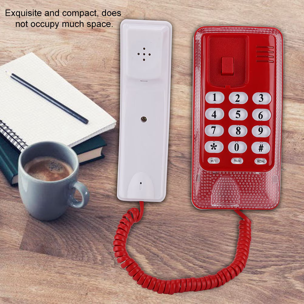 Hotel Telephone,Wall Mount Landline Telephone Extension No Caller ID Home Phone For Hotel Family,Telephone