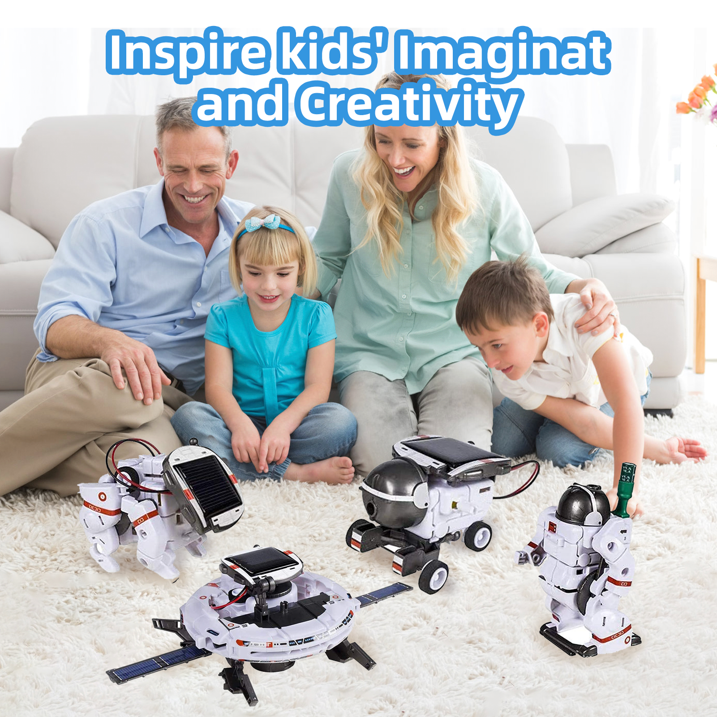 7-in-1 Solar Robot Building Kit for Kids Aged 8-13, Educational Science Building Experiment Kits, Space Science Kits STEM Toys for 8 9 10 11 12 Years Old Boys Girls Teens Christmas Birthday Gifts