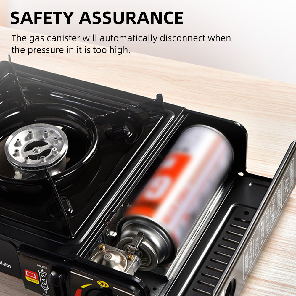 Camping Stove Propane Camping Stove Portable Stove Outdoor Stove Outdoor Portable Furnace Adjustable Fire 2900W Furnace Lightweight Cooker Unit Kitchen Equipment For Camping Barbecue Hot Pot Cooking