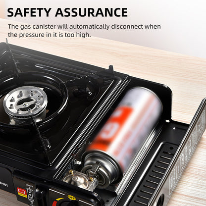 Camping Stove Propane Camping Stove Portable Stove Outdoor Stove Outdoor Portable Furnace Adjustable Fire 2900W Furnace Lightweight Cooker Unit Kitchen Equipment For Camping Barbecue Hot Pot Cooking