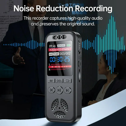 64GB Digital Voice Recorder with Playback, 4000 Hours Audio Recording Device, Voice Activated Recorder with Noise Reduction, A-B Repeat, MP3 Player and Password for Lectures Meeting/Classes/Interview