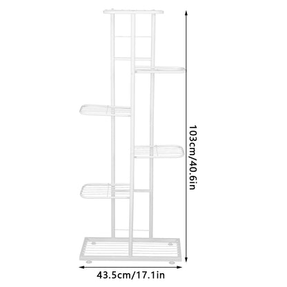 EBTOOLS Planter Stand,6 Tier Flower Plant Pots Stand Planter Display Shelf for Indoor Outdoor Garden Decoration,Flower Stand