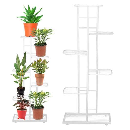 EBTOOLS Planter Stand,6 Tier Flower Plant Pots Stand Planter Display Shelf for Indoor Outdoor Garden Decoration,Flower Stand