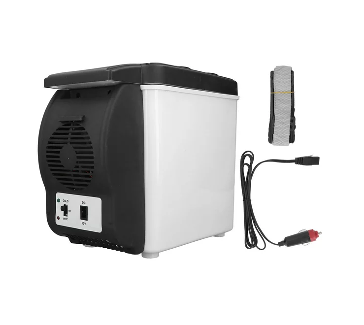 6L Car Refrigerator, 12 Volt Portable Electric Cooler Warmer for Cars,12.6 x 10.4 x 7.5in