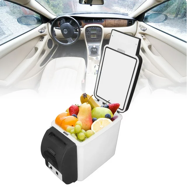 6L Car Refrigerator, 12 Volt Portable Electric Cooler Warmer for Cars,12.6 x 10.4 x 7.5in
