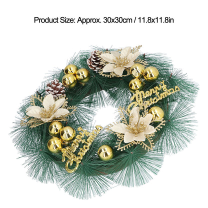 Christmas Garland Hanging Simulation Wreath for Living Room Bedroom