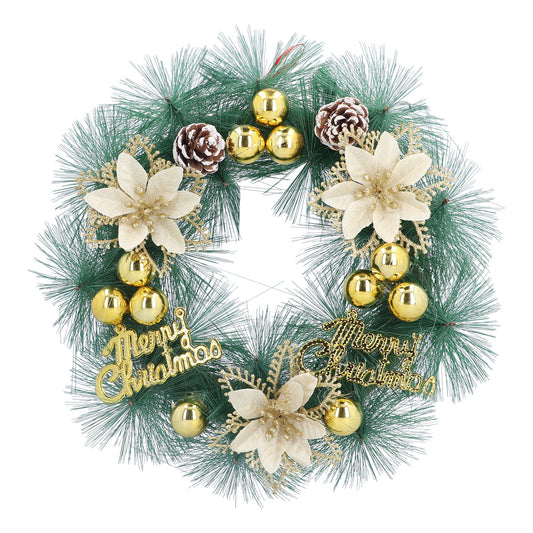 Christmas Garland Hanging Simulation Wreath for Living Room Bedroom