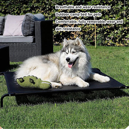 Mgaxyff Elevated Dog Bed Elevated Pet Bed Dog Cot With Washable Mesh For Indoors & Outdoors For Camping