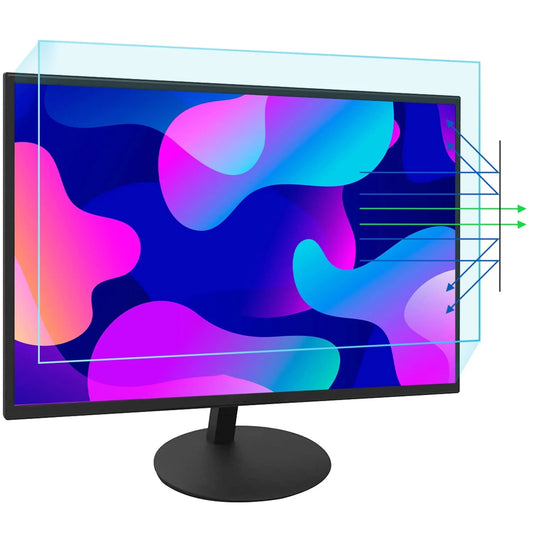 32 inch Computer Anti Blue Light Screen Filter for 16:9 Widescreen Monitor Screen Protector, Desktop Monitor Anti Scratch Film for Standard or Curved, Eye Care & Anti Glare Film