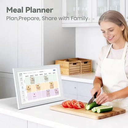 15.6 inch Wall Planner Digital Calendar & Chore Chart, WiFi Smart Touchscreen Interactive Display for Family Schedules/Meal Planner, Display Digital Calendar Great Gifts for Organizing Your 2026 Year