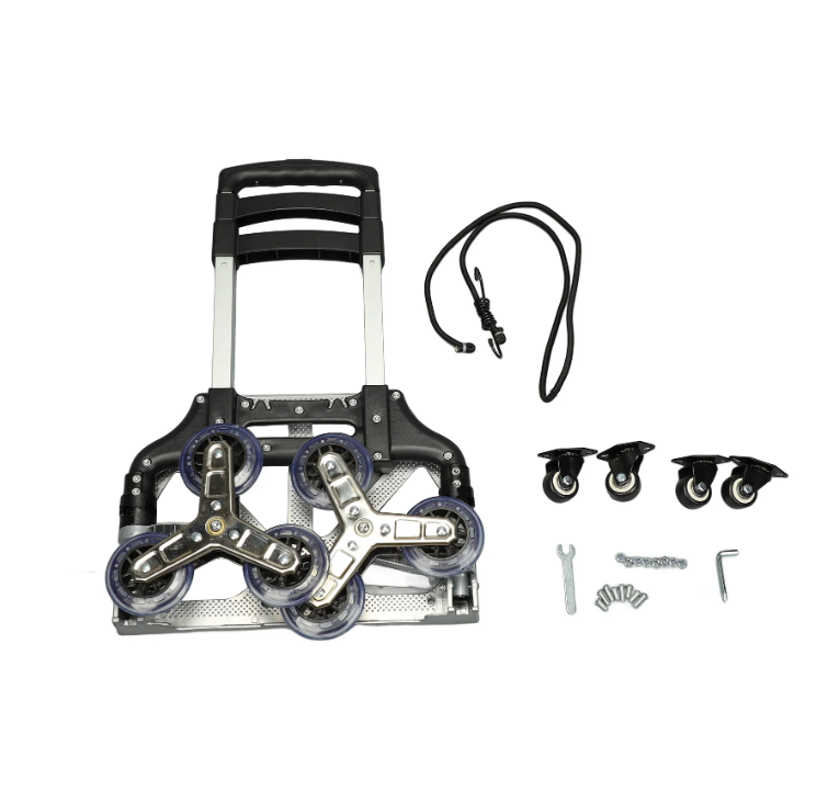 Climbing Hand Truck Portable Luggage Cart Folding Trolley Pull Cart for Shopping Traveling