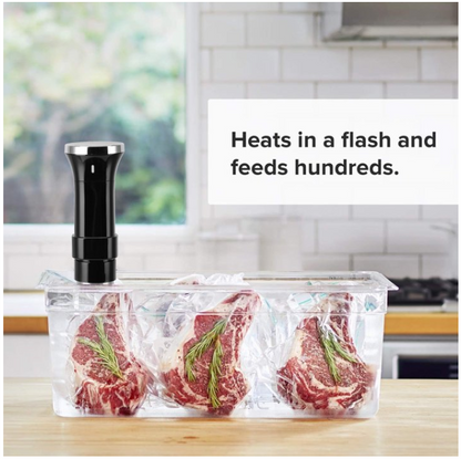 Upgraded Version Sous Vide Machines,1100W One-Touch Control Menu Precision Cooker, Waterproof Immersion Circulator with Digital Touch Screen and Accurate Temperature Time Control