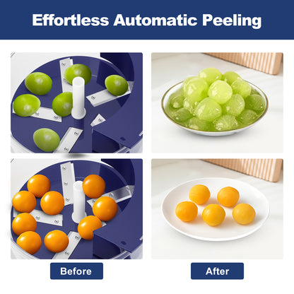Electric Automatic Grape Peeling Machine,USB-C Charging,One-Button Garlic Peeler,Suitable for Small Fruits Such as Grapes, Garlic, Jujube, Etc.