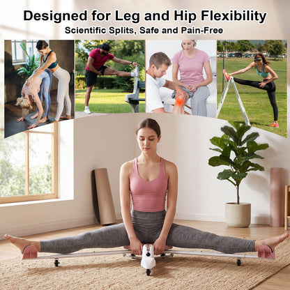 Split Machine, 330 LBS Weight Capacity Leg Stretch Machine for Flexibility Training and Stretching Workouts w/Electronic Timer
