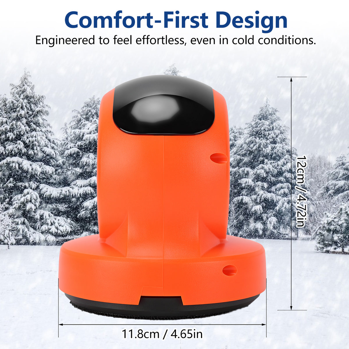 Cordless Electric Handheld Ice Scraper, Electric Snow Scraper for Window, 3 in1 Rechargeable Windshield Snow Remover, Electric Cleaner and Polisher for Car