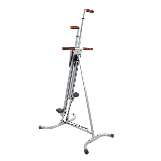 Folding Vertical Climber Heavy Duty 440lbs Loading Exercise Vertical Climber Stepper Home Gym Fitness Workout Cardio Machine