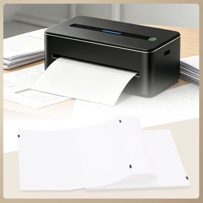 100 Sheets A4 Thermal Paper (Folded), 8.27x11.69' Thermal Paper(210 x 297 mm) for Portable Thermal Printer, Compatible with No Ink Printer, for Travel or Home Work, Printing Contract, Picture, etc