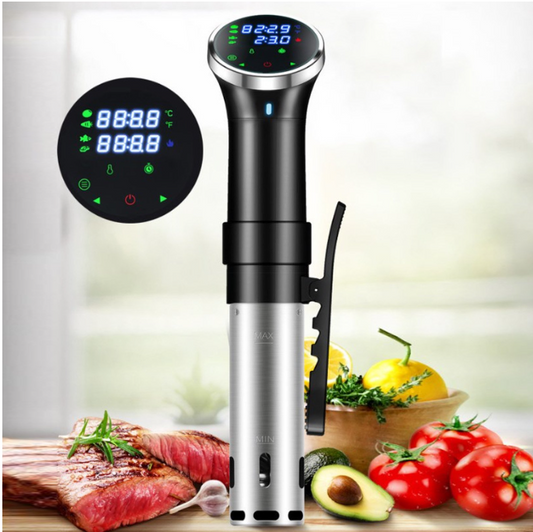 Upgraded Version Sous Vide Machines,1100W One-Touch Control Menu Precision Cooker, Waterproof Immersion Circulator with Digital Touch Screen and Accurate Temperature Time Control
