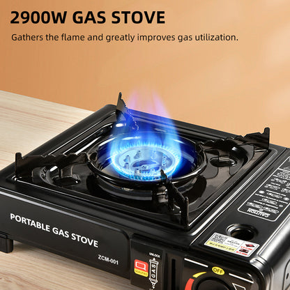 Camping Stove Propane Camping Stove Portable Stove Outdoor Stove Outdoor Portable Furnace Adjustable Fire 2900W Furnace Lightweight Cooker Unit Kitchen Equipment For Camping Barbecue Hot Pot Cooking
