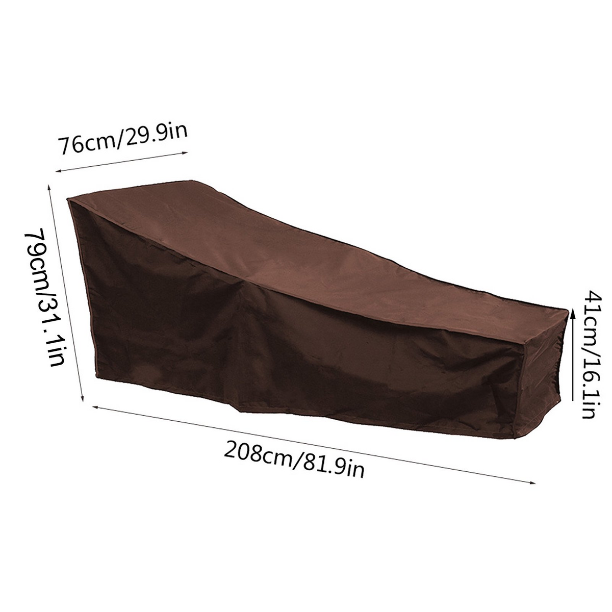 Patio Furniture Covers Waterproof Outdoor Lounge Chair Covers 82x30x16inch