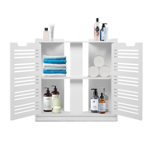 Household Modern Double Door Sink Basin Storage Cabinet for Bathroom Toilet Furnitures,Bathroom Cabinet,Double Door Cabinet