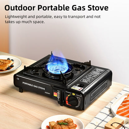Camping Stove Propane Camping Stove Portable Stove Outdoor Stove Outdoor Portable Furnace Adjustable Fire 2900W Furnace Lightweight Cooker Unit Kitchen Equipment For Camping Barbecue Hot Pot Cooking