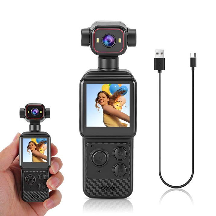 4K Vlogging Camera 330° Rotating Lens Digital Pocket Cameras for travel & Daily Recording, Face Tracking Vlog Camera, Fast Autofocus Portable Video Camera with WiFi & 1.54" Touch Screen for TikTok