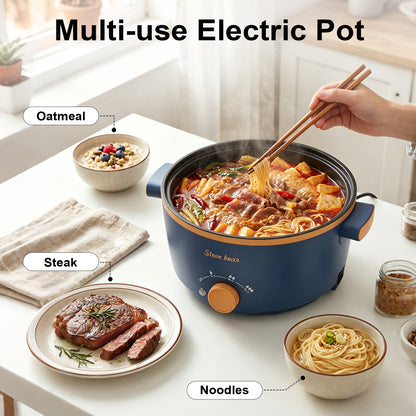 Electric Cooker, Electric Pot Cooker Easy Cleaning Single Layer For Dorm US Plug 110V
