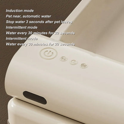 Mgaxyff Cat Water Fountain, 135oz/4L Automatic Pet Water Fountain Dog Water Dispenser with a Detachable Water Tank, Easy Cleaning for Cats, Dogs