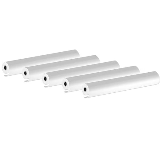 5 Rolls Thermal Paper (210mm/8.27" width/6m long, Φ1.18") Widely Compatible with Portable Thermal Printers, Quick-Dry A4 Thermal Printer Paper for Documents Picture Homework, 20 Sheets/Roll