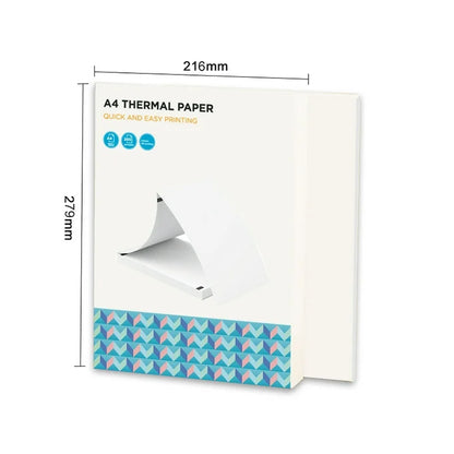 200 Sheets Thermal Printer Paper 8.5'' x 11'' US Letter Size, Folding Thermal Paper Compatible with Portable Thermal Printer, Quick-Dry Advanced Printing Paper for Homework Picture Documents