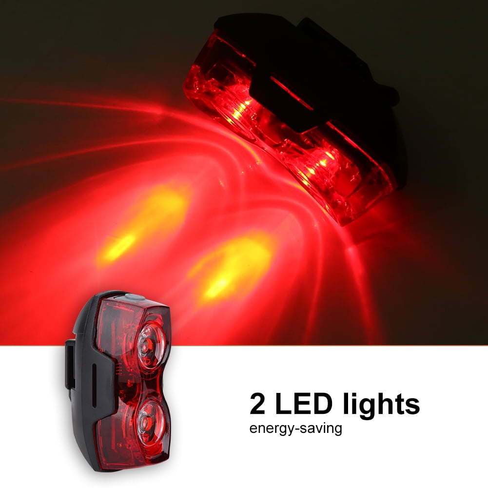Bike Tail Light,Outdoor LED Bike Rear Saddle Lamp Waterproof Tail Safety Warning Red Light Night Riding Accessory, Flashing Bike Warning Headlight