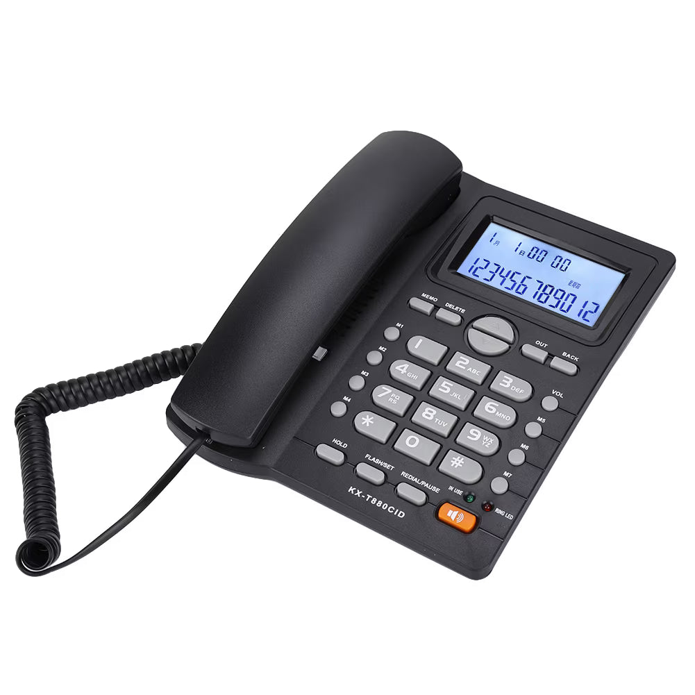 Large Buttons Corded Phone With Speakerphone Clear Sound For Calculator Home Telephone