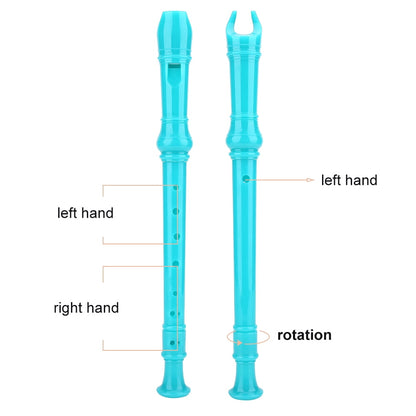 WALFRONT 8 Holes Soprano High Pitch Soprano Recorder Flute ABS Instruments Reed Pipe Musical Recorder Plastic Recorder Kids Beginners Students White, Soprano Recorder, Musical Recorder