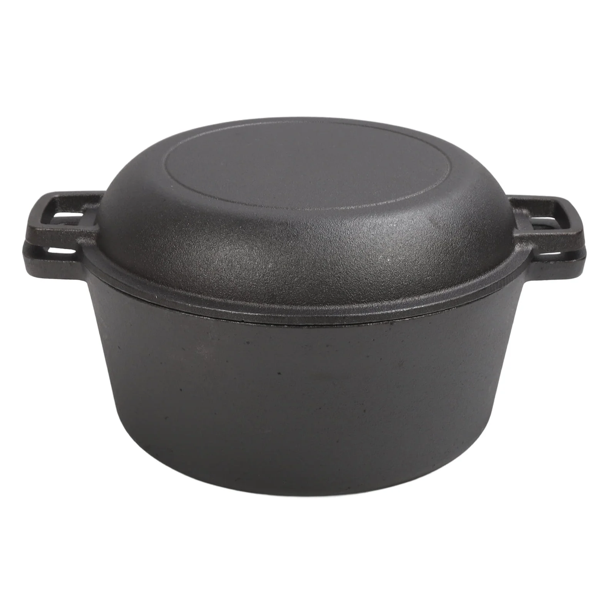 5.5QT Pre-Seasoned Cast Iron Dutch Oven with Lid, Ideal for Bread Baking, Sourdough, Frying, BBQ & Camping - Dual Handles, Skillet Pan Set for Indoor & Outdoor Use