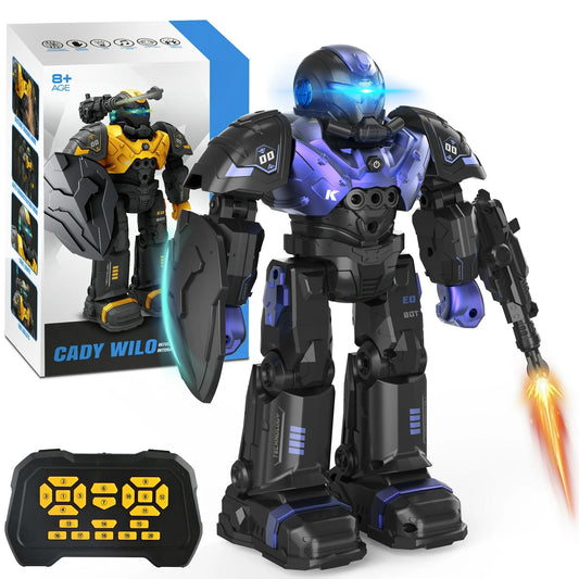 Kids RC Robot Toy, Smart Robot with Talking, Singing, Dancing, Interactive Touch Sensor and Programmable actions, Remote Control Toys for Kids ages 3-12