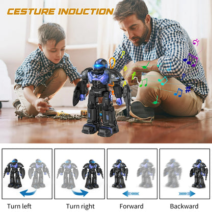 Kids RC Robot Toy, Smart Robot with Talking, Singing, Dancing, Interactive Touch Sensor and Programmable actions, Remote Control Toys for Kids ages 3-12