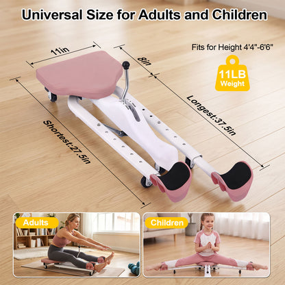 Split Machine, 330 LBS Weight Capacity Leg Stretch Machine for Flexibility Training and Stretching Workouts w/Electronic Timer