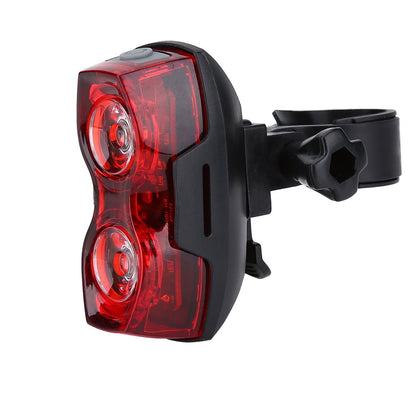 Bike Tail Light,Outdoor LED Bike Rear Saddle Lamp Waterproof Tail Safety Warning Red Light Night Riding Accessory, Flashing Bike Warning Headlight
