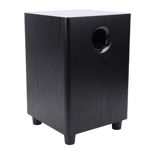 100W Passive Subwoofer Speaker, 6.5" Home Theater Subwoofers for Studio, Movies, Music, Gaming, Big Bass in Compact Design & Plug and Play, Easy Setup, Black